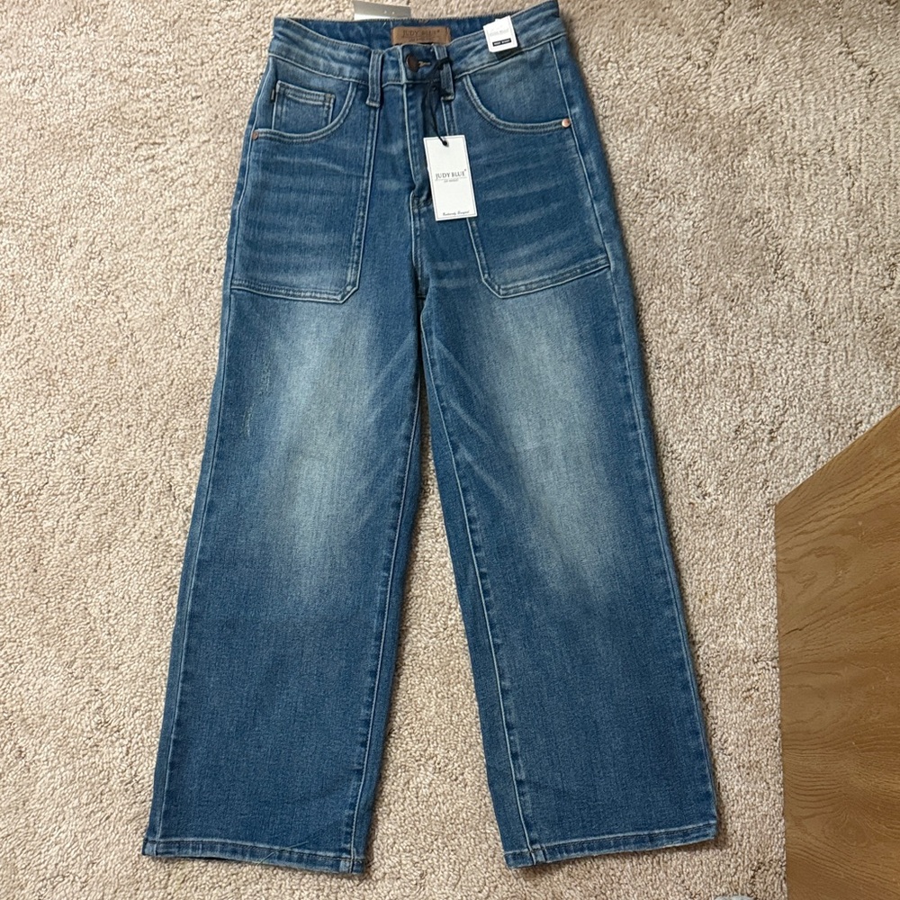 Judy Blue Wide Leg Cropped